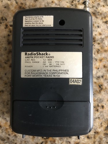 Radio de bolsillo AM/FM AM FM WALKMAN estilo 12-994 - Imagen 3 de 11