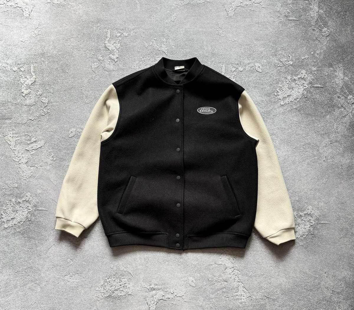 No Fear X H&M WMNS S Big Logo Bomber Varsity Jacket Y2K
