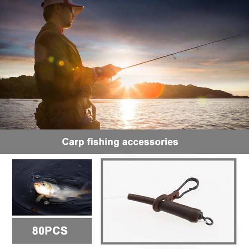 YINETTECH 80pcs Articles de Pêche à la Carpe Manchons Anti-emmêlement Remplac... - Photo 3/7