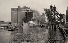 Lifting bridge Buffalo NY New York 2 c1900 RPPC Photo Postcard COPY