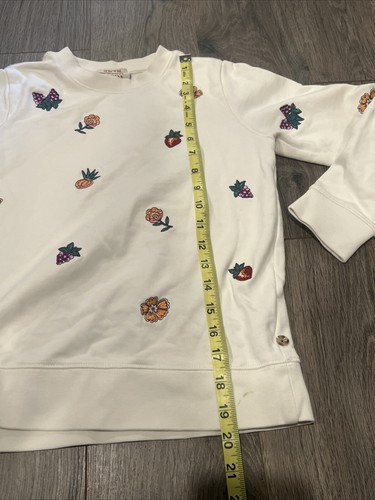 Scotch And Soda Fruit Regular Fit Embroidered Sweatshirt Size 10/140 - Picture 10 of 13