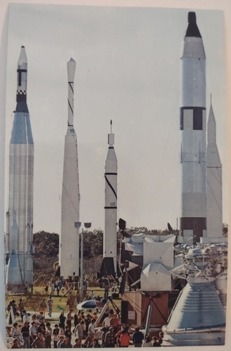 Vintage Postcard Rockets Spacecraft Exhibit NASA Kennedy Space Center ...
