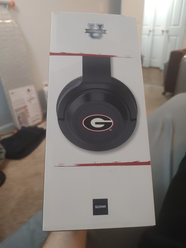 NCAA University Of Georgia Bulldogs Gaming Headset Official Xbox PS5 NEW W/Stand - Picture 6 of 6