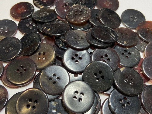 Japanese "KEY SHELL" #100 Brown/Black 11mm 18mm 20mm 23mm 25mm 4hole - Picture 12 of 17