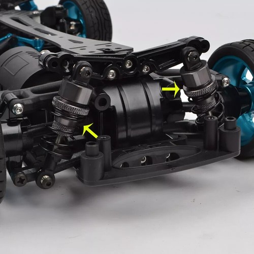 4 Stück Aluminium Öl Stoßdämpfer 55 mm für 1/10 RC On Road Drift Tourenwagen - Bild 4 von 10