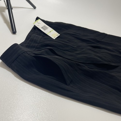 Jones New York Collection Black Pinstripe Trouser Mild Flare Sz 4P - Picture 5 of 13