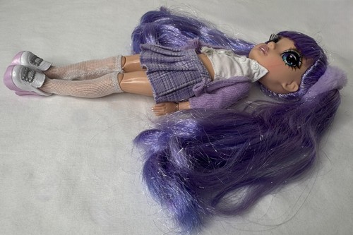 Rainbow High Jr Violet Willow Fashion Doll Playset Serie 1 Viola Tween - Foto 5 di 10