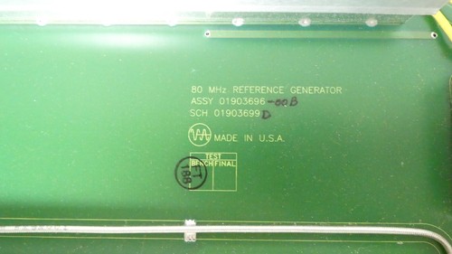 R177536 Varian 80MHz Reference Generator Assy 019036-00B Sch-01903699-D - Picture 3 of 5