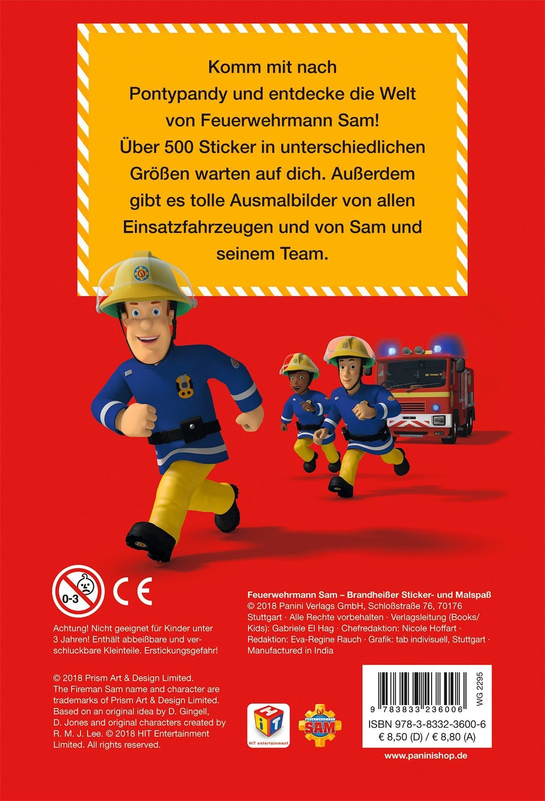 Thumbnail - Feuerwehrmann Sam: Brandheißer Stickr- Und Malspaß Nicole Hoffart