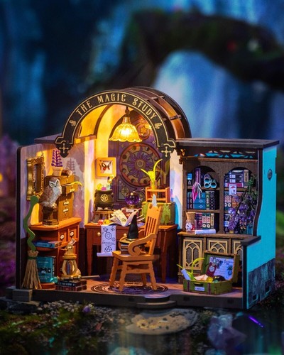 Rolife DIY Puppenhaus Miniatur Kit Magie Studie Holzhaus Kind Geschenke - Bild 9 von 9