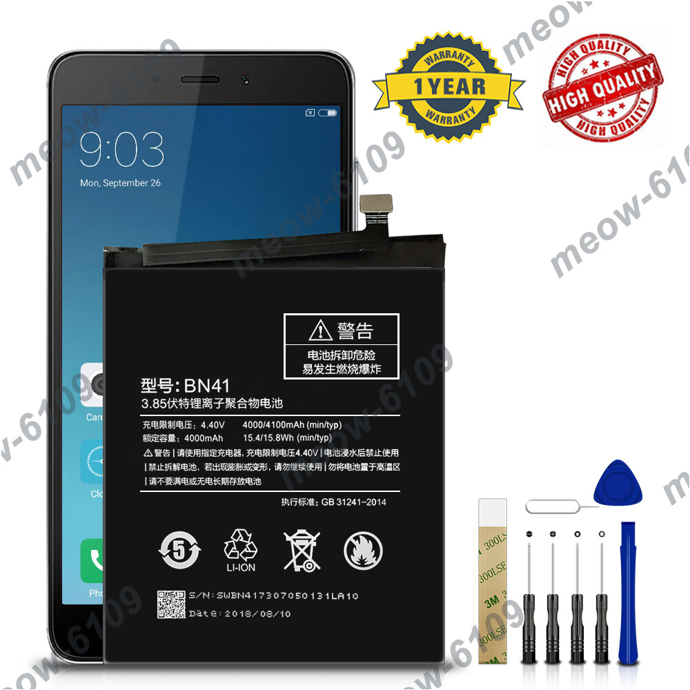 Note 4000 Mah Redmi Battery Price For Xiaomi Redmi Note MTK