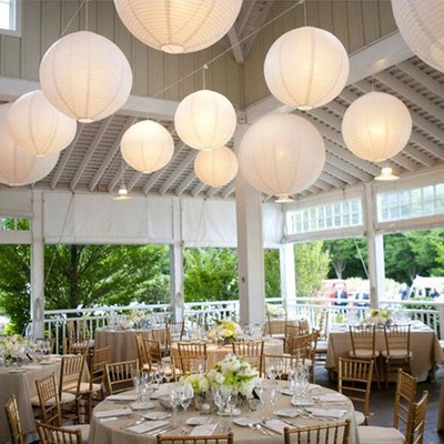 10pcs Diy Paper Lanterns Hanging Chinese Traditional Lampion