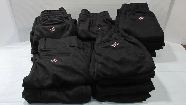 Großhandelsposten von 30 Jugend XL XLarge Alleson Baseballhosen neu ohne Etikett schwarz
