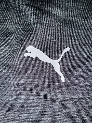 Puma Men's Crew Neck Brushed Fleece Lightweight Pullover Heather Dark Gray XL - Picture 5 of 7