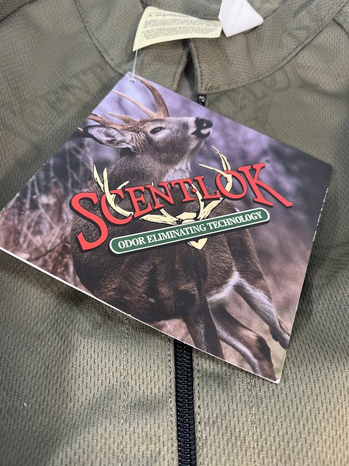 Scent-Lok Lightweight Hunting Jacket Liner Green Size XL Extra Large - Image 4 of 4