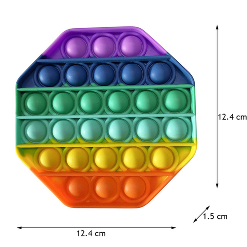 Push Pop Bubble It Silikon sensorisches Fidget Regenbogen Spielzeug Autismus Stressabbau Spiel - Bild 70 von 95