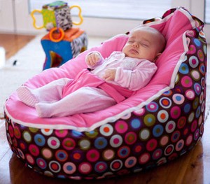 Baby Bean Bag Chair Pre Filled With 2 Covers Harness Pink Image Is Loading Baby Bean Bag Chair Pre Filled With 2