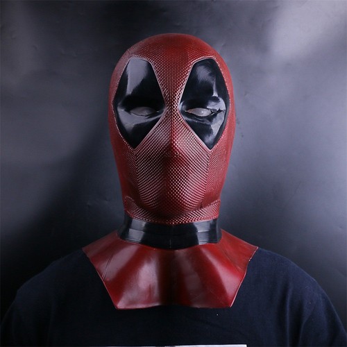2018 Deadpool 2 Mask X-Men Halloween Full Face Latex Helmet Cosplay Party Props - Picture 9 of 11