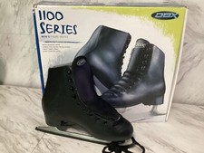 Mens Figure Skates 1100 Series DBX Black Ice Skates Size 8 Brand New