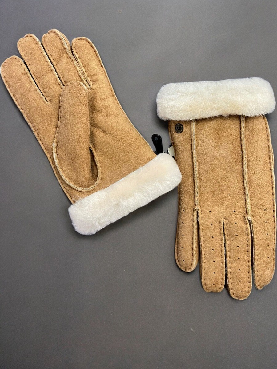UGG Classic Perforated Genuine Shearling Warm Gloves
