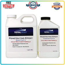 Clear Penetrating Epoxy Wood Sealer Stabilizer for Rot Repair and Restoration Qt