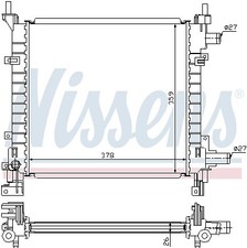 RADIATOR, ENGINE COOLING FOR FORD NISSENS 62083A
