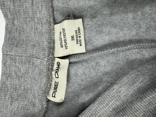 PURE CHAMP Fleece Active Athletic Workout Jogger Sweatpants for Men Size 3XL - Picture 4 of 7