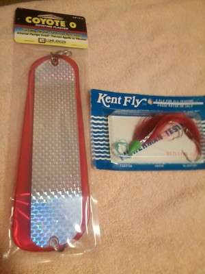 Luhr-Jensen 8/" Size #0 /'COYOTE/' Clear//Silver Disco Tape Plastic Rotating Flasher