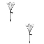  2pcs Landschaft leichter Solarantrieb 8 LED -Rasenpfahllampe für Rasenstraße