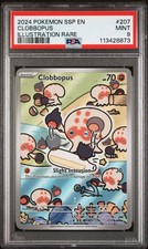 2024 POKEMON SSP EN-SURGING SPARKS ILLUSTRATION RARE #207 CLOBBOPUS PSA 9