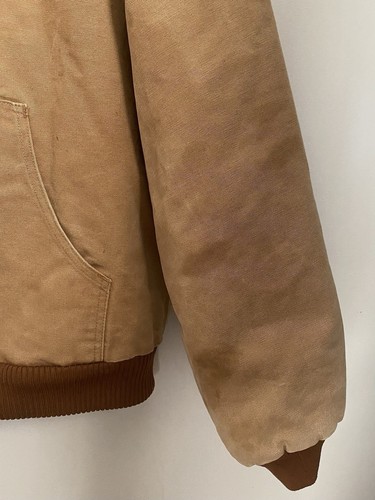 Carhartt Jacke Herren Large J140-BRN Hooded Quilt Line Hergestellt in den USA - Bild 6 von 19