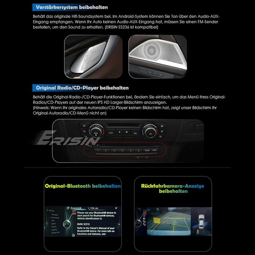 Qualcomm 10,25" IPS Android 14 Autoradio Navi DAB+ CarPlay 4+64GB DSP BMW X1 F48 - Bild 15 von 24