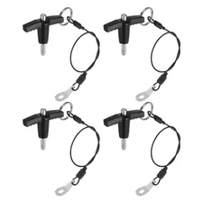 4Pcs T Handle Lock Pins, 5mm x 10mm Stainless Steel Button Quick Release Pin