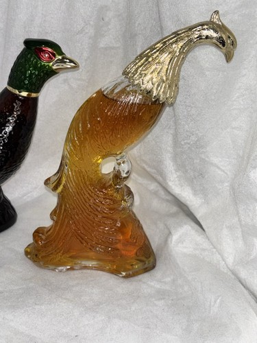 3 Stück Avon Vogelkaraffen Fasan Ente Paradiesvogel Vintage voll - Bild 4 von 13