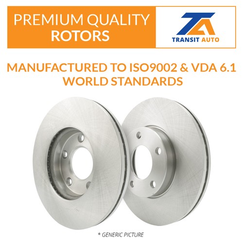 Disc Rotors Semi-Metallic Pads And Parking Brake Shoes Kit For Kia Cadenza - Picture 4 of 12