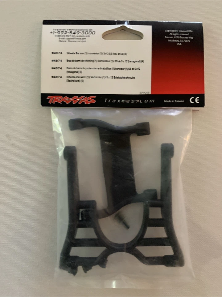 Traxxas Wheelie Bar Arm & Connector 4974 NEW - Image 2 of 2