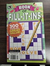 Brand New Fill It In Puzzle Book "Summer 2025" Edition. Size 5 X 8