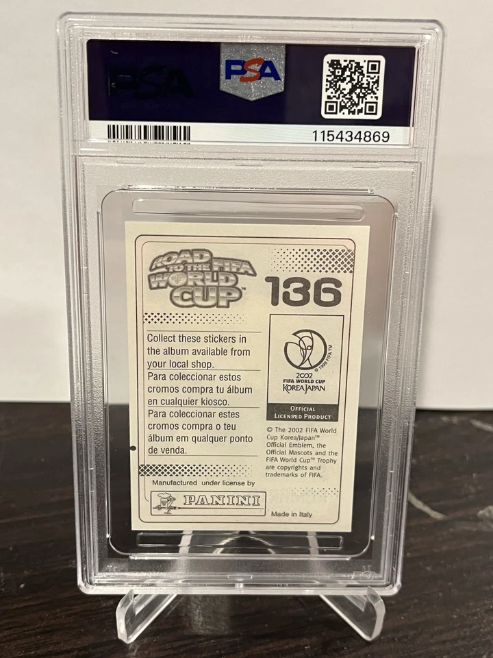 2002 Fifa Road To World Cup Romario PSA 1 Rare - Image 2 of 2