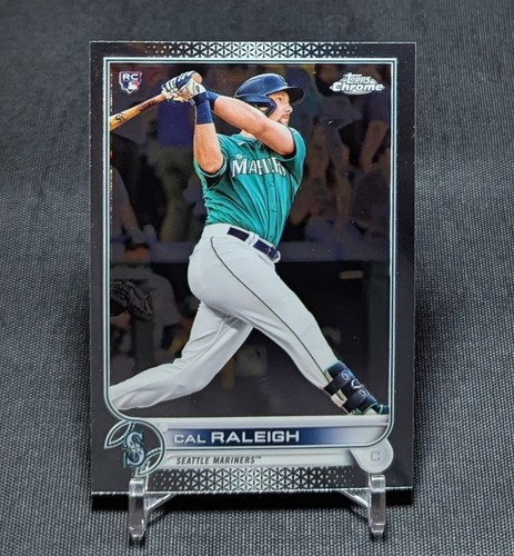 Cal Raleigh Rookie RC 2022 Topps Chrome Baseball Card #149 Seattle Mariners