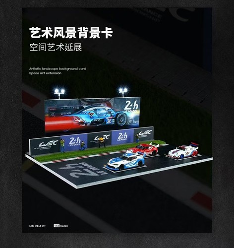 1/64 Diorama Car Parking Lot Model Rally Raceing Garage Scene Display Model Gift - Picture 25 of 39
