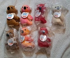 Dunkin Donuts Lot Of 7 Coolatta Koala Bear Collectible Bear Plush With Tags 