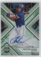 2018 Panini Elite Extra Edition Auto Emerald /25 Triston Casas #25 Auto