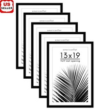 5 Piece Gallery Wall Frame Set W/ Mat Photos Art Vertical Horizontal Display New