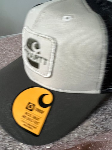 CARHARTT Force Cap Canvas Mesh Back Graphic Logo Workwear Snapback Baseball Cap - Picture 19 of 59