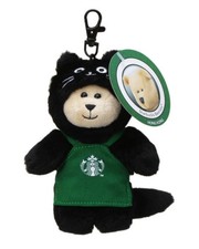 Starbucks Bearista Mini Black Cat Halloween 2025 Plush Keychain Japan F/S NEW