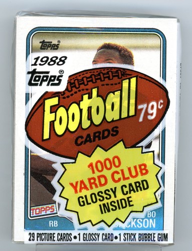 1988 Topps Football Cello Pack #327 Bo Jackson on Top