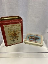 Vintage Bristolware Ferry-Morse Seed Co. Collectible Seeds Tin