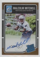 2016 Donruss Optic Rated Rookie Bronze Signatures Malcolm Mitchell #185 Auto uk2