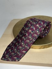 Ferragamo Silk Sphinx  Italy Nautical Novelty Prints Salvatore