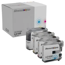 4PK LC103 for Brother BLACK & COLOR LC103XL LC103 XL HY Ink Cartridge MFC-J285DW